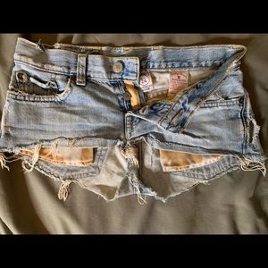 Vintage distressed Lucky Brand Dungarees cut-offs